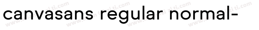 canvasans regular normal字体转换